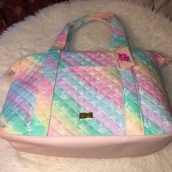 Luv Betsey Betsey Johnson Colorful Pastel Quilted Women's Bag - Picture 5 of 16
